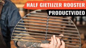 Big Green Egg halve maan gietijzeren rooster thumbnail