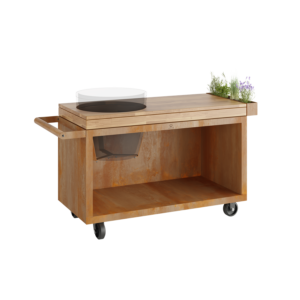 OFYR 135 Kamado Table PRO Corten – Teak Hout