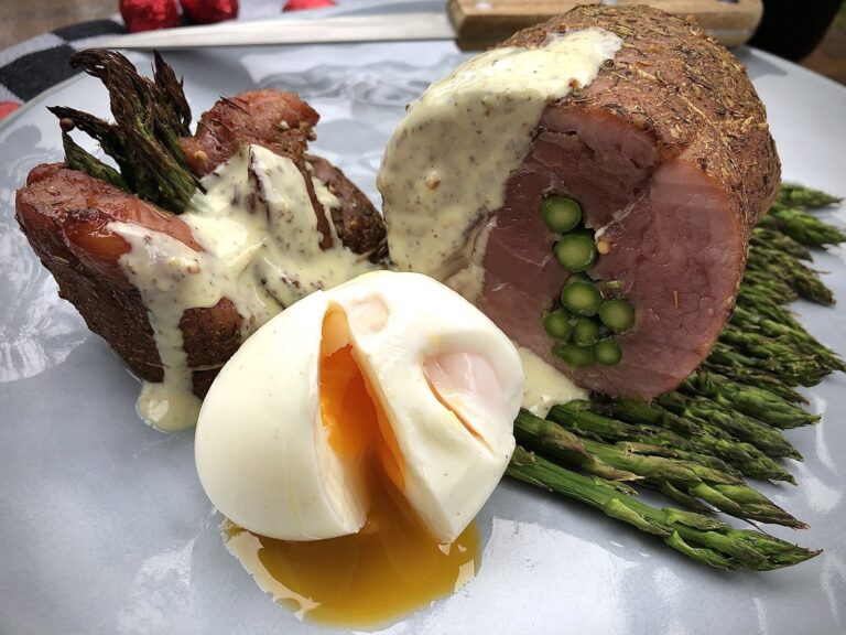 kamado big green egg recept Beenham eindproduct