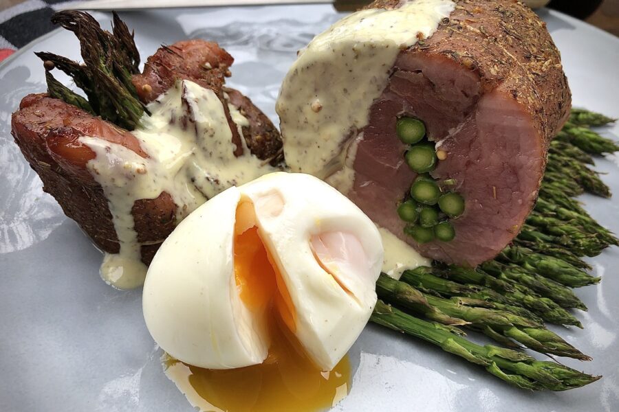 kamado big green egg recept Beenham eindproduct