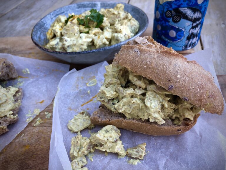 kamado recept green egg Kipkerrie eindproduct