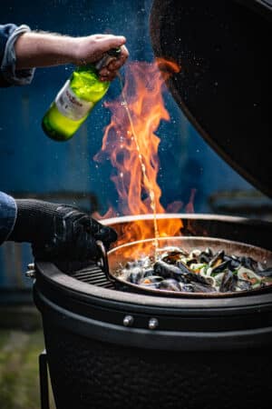 mosselen-venkel-zeekraal-tomaat-recept-kamado-bbq-green-egg