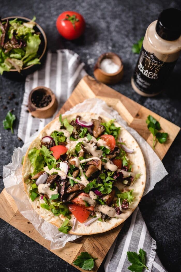 2021-Style-Shawarma-Vegan-Shoarma-Paddestoelen-Oesterzwam-Bbq-Koken-Kamado-SausGuru
