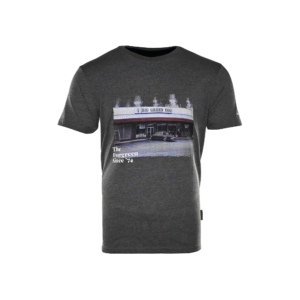 T-Shirt-Big-Green-Egg-Dondergrijs-Since74-Evergreen