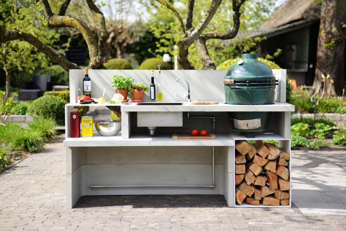 Voorschrift Gelijkmatig compressie Betonnen buitenkeuken Cabin 200A - BBQ Experience Center BE