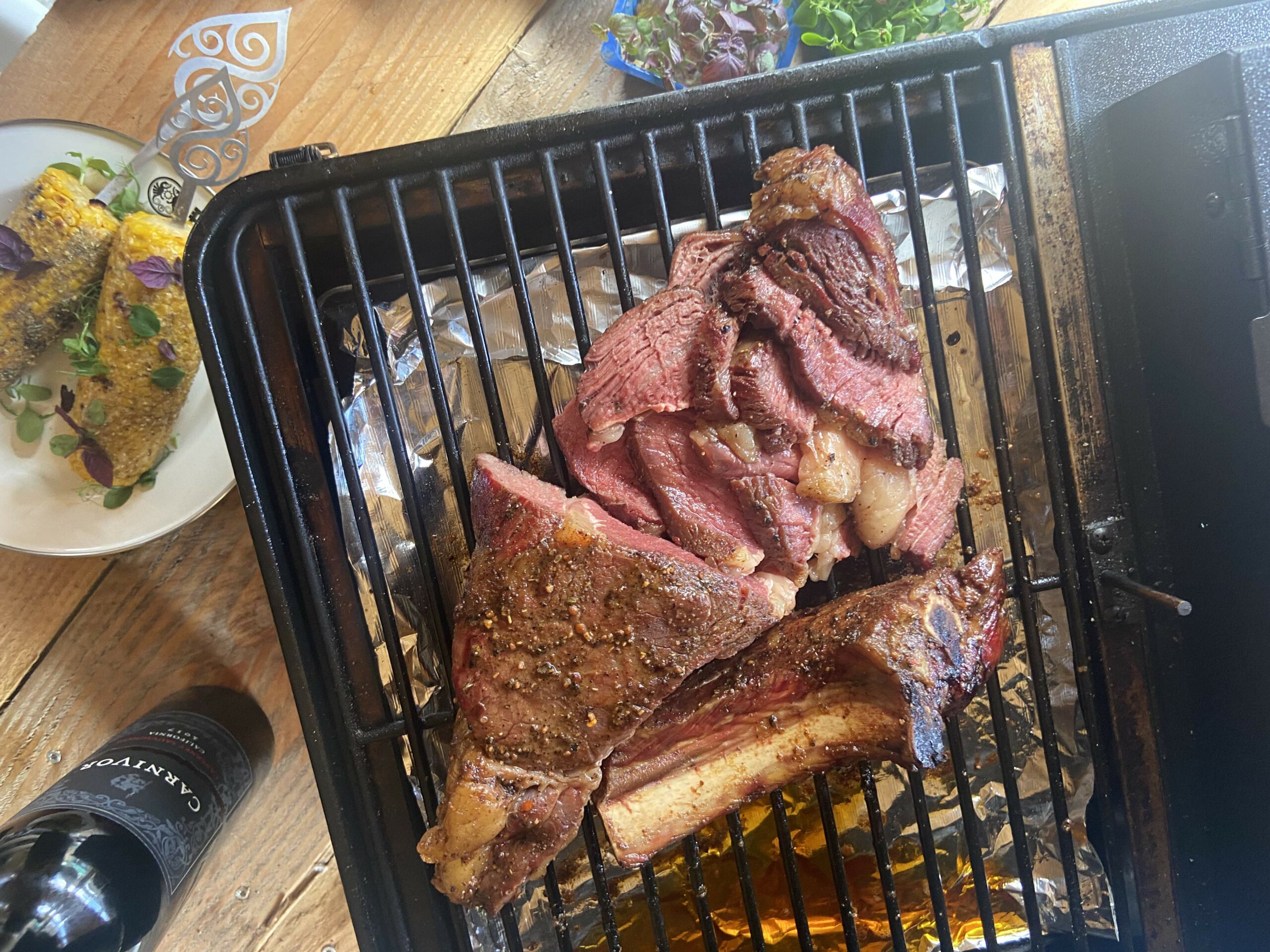Cote-de-boeuf-steak-pellet-grill-barbecue-kamado-recept