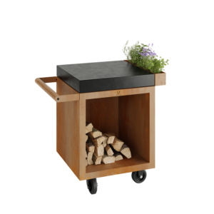 OFYR 65 Mise en Place Table PRO Corten – Donker Grijs Keramiek