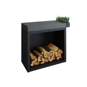 OFYR Butcher Block Storage Black 90 Donker Grijs Keramiek