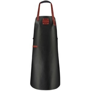 Leren schort zwart Witloft