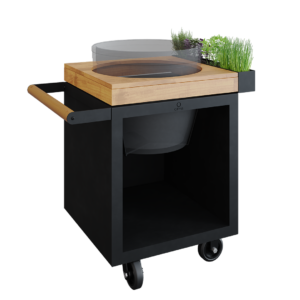 OFYR 65 Kamado Table PRO Black – Teak Hout