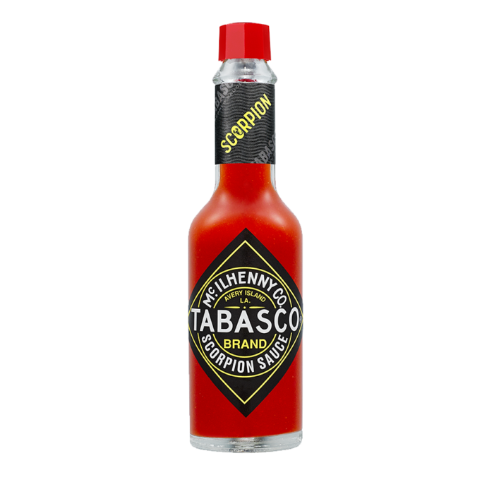 Tabasco-Scorpion-sauce-fles-glas-
