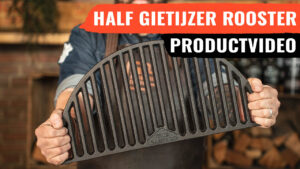Bastard halve maan gietijzeren rooster thumbnail