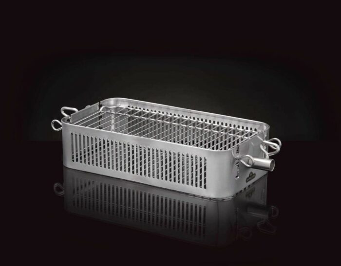 Adjustable-Stainless-Steel-Rotisserie-Basket-OnBlack