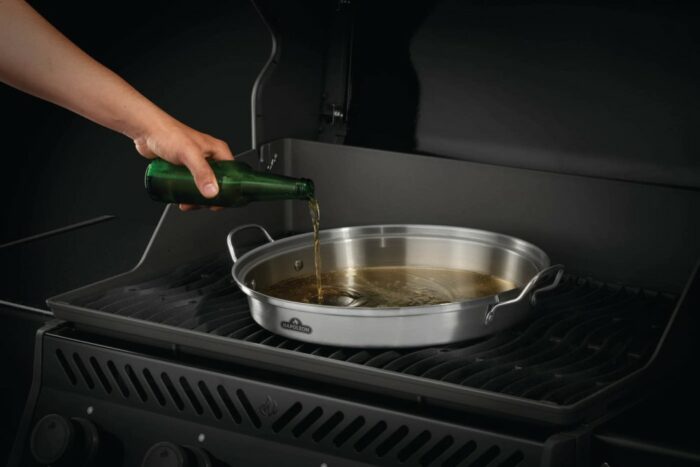 Premium-Chicken-Infusion-Roaster-In-Use-PouringBeer