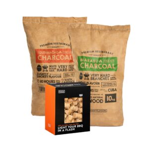 Houtskool-en-aanmaakwokkels