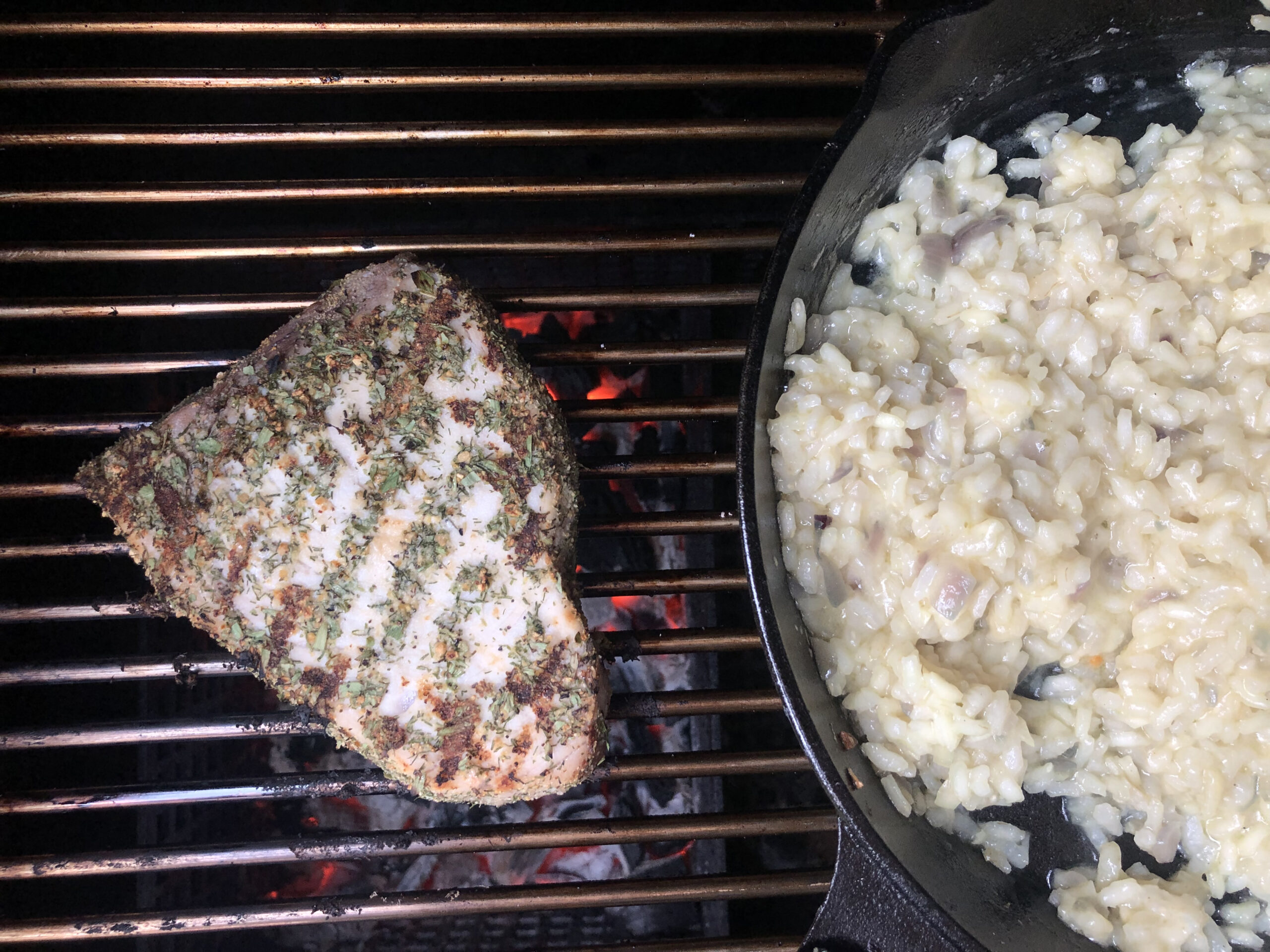 Zwaardvis-en-risotto-op-bbq-scaled.jpeg